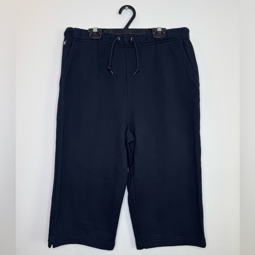 Lauren Ralph Lauren navy Drawstring sweatshirt knit cotton Shorts size medium